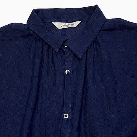 Antiquités Linen Shirt in Navy