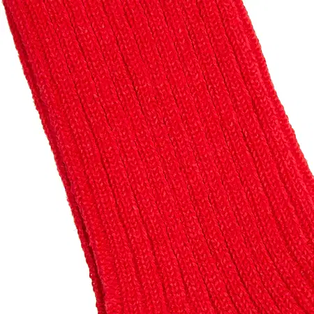 Antiquités Linen Rib Socks in Red