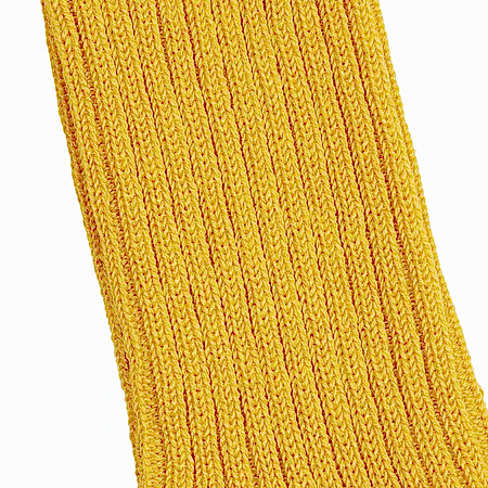 Antiquités Linen Rib Socks in Yellow