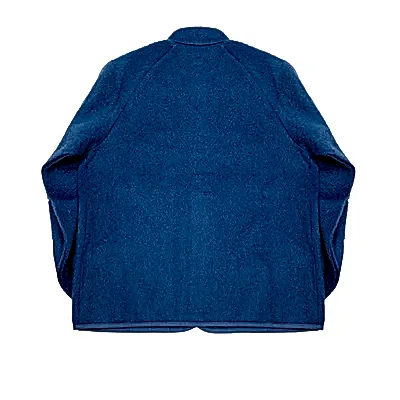 Arpenteur Contour Brushed Wool/Mohair Jacket in Blue