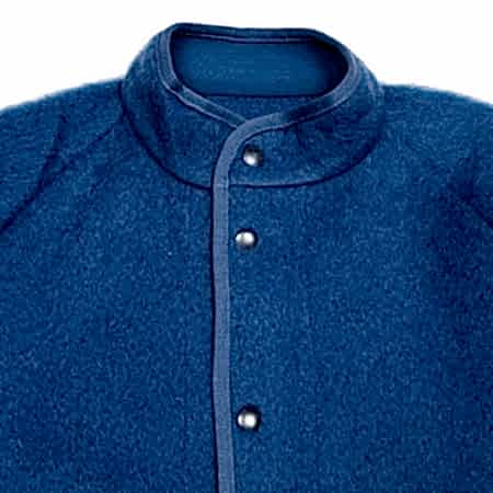 Arpenteur Contour Brushed Wool/Mohair Jacket in Blue