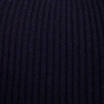 Begg & Co Alex Cashmere Beanie in Navy 2