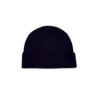 Begg & Co Alex Cashmere Beanie in Navy