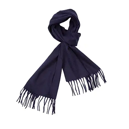 Begg & Co Arran Cashmere Scarf in Navy