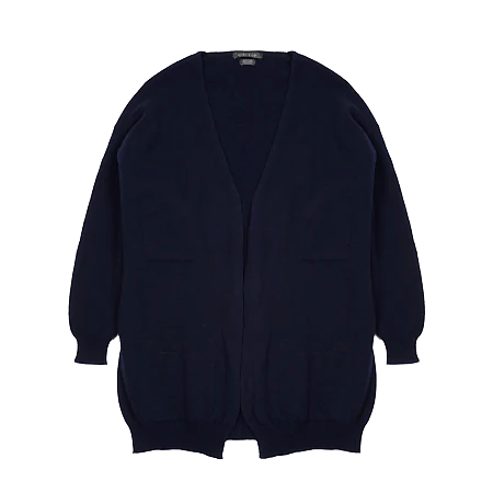 Begg & Co Joy Slouch Pocket Cashmere Cardigan in Night Sky