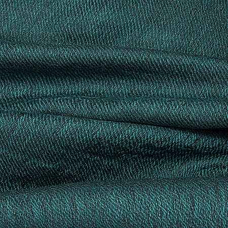 Begg & Co Staffa Cashmere / Silk Scarf in Dark Emerald