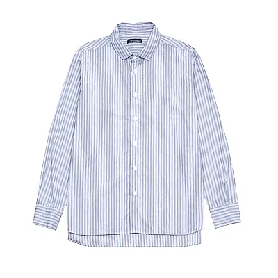 Bergfabel Farmer Shirt in Blue Stripe