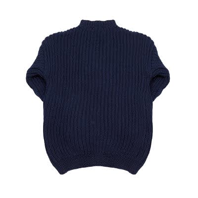 Casey Casey Heavy Rib Jumper in Navy 