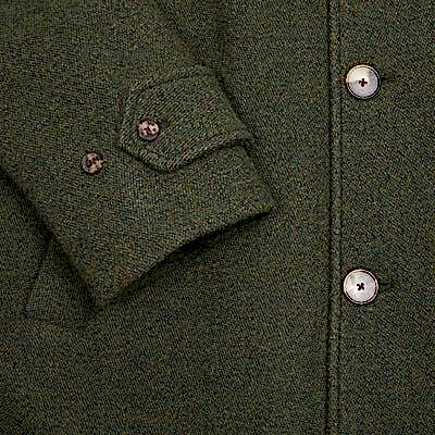 De Bonne Facture Overcoat in Moss Green 3