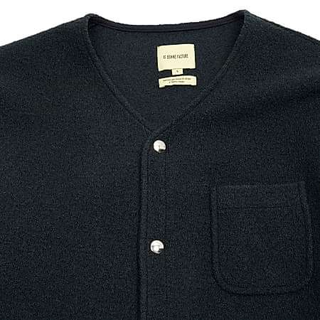 De Bonne Facture Camargue Boiled Wool Jacket in Blue Green 1