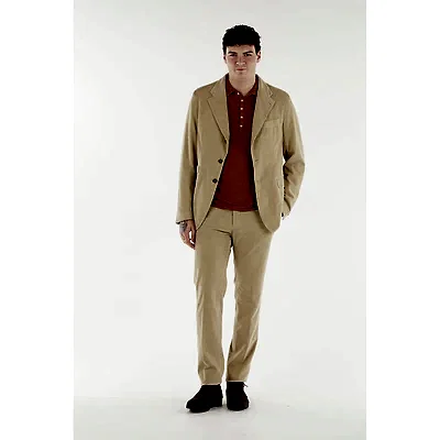 Massimo Alba Corduroy Sloop Suit in Desert