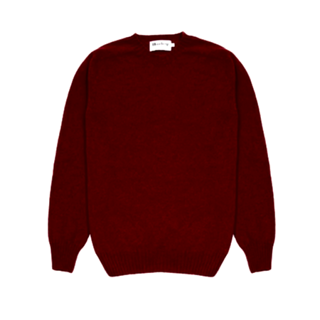 Harley Lambswool Jumper in Russet Red 1