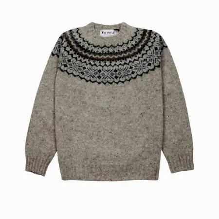 Harley Women's Fair Isle Yoke Jumper in Mull