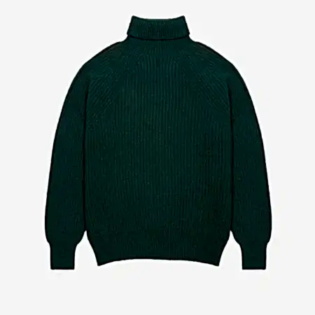 Inis Meáin Boat Builder Roll Neck in Lizard 1