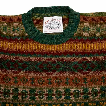 Jamieson's Fair Isle Jumper in Fern