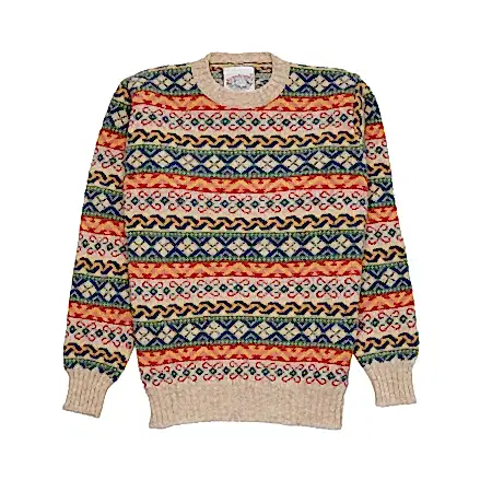 Jamieson's Fair Isle Jumper in Ivory