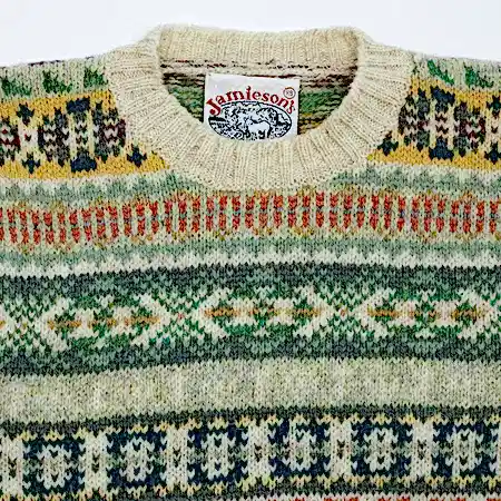 Jamieson's Fair Isle Jumper in Pebble