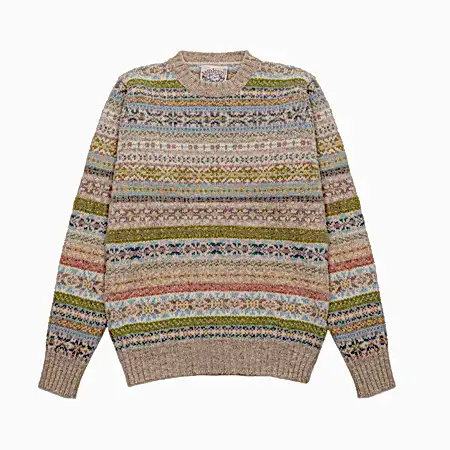 Jamieson's Fair Isle Jumper in Cashew