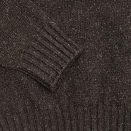 Jamieson's Crewneck Shetland Jumper in Shetland Black 1