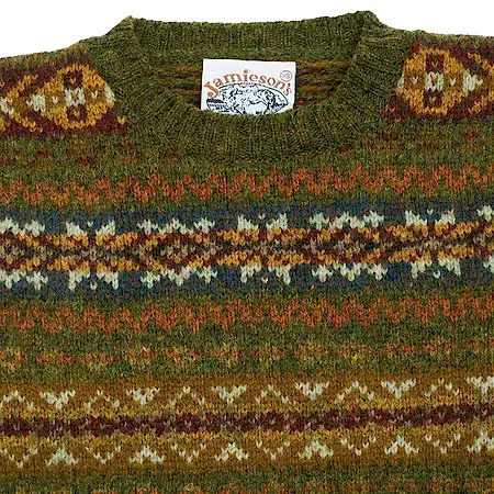 Jamieson's Fair Isle Jumper in Spaghnum