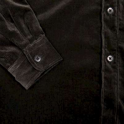 Kaptain Sunshine Corduroy C.P.O. Shirt Jacket in Charcoal