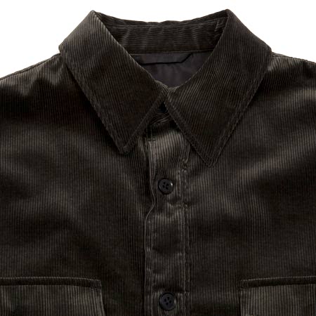 Kaptain Sunshine Corduroy C.P.O. Shirt Jacket in Charcoal