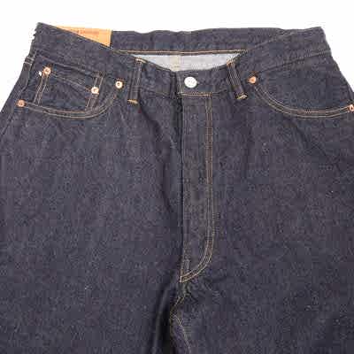 Kaptain Sunshine 5P Zipper Front Denim Pants in Indigo One Wash