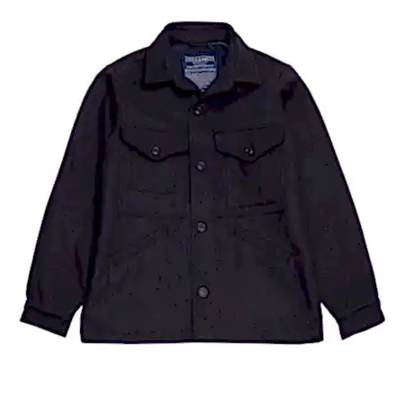 Manifattura Ceccarelli Casentino Wool Cruiser Jacket in Navy