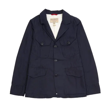 The Bush Jacket has two welt pockets at the bottom and two flap pockets on the chest with a central angle to ease access with opposite hand. This style features a full button closure with buttoned cuffs.  100% Cotton Sateen.  Made in Italy.