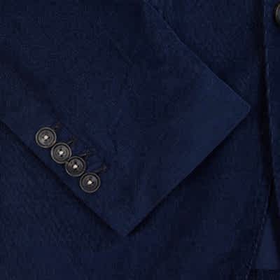 Massimo Alba Corduroy Sloop Suit in Blue