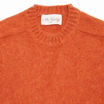 McGeorge of Scotland Supersoft Shetland Shaggy Jumper in Cobb Melange 2