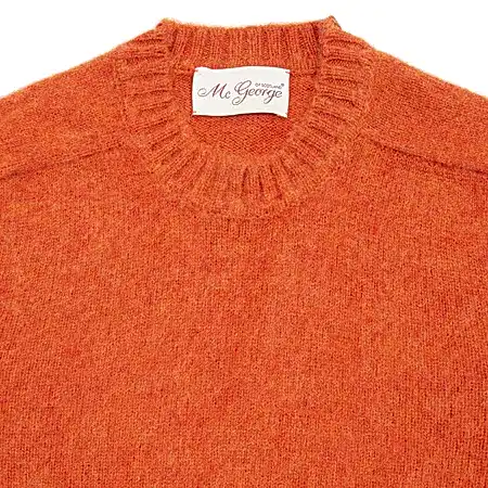 McGeorge of Scotland Supersoft Shetland Shaggy Jumper in Cobb Melange 1