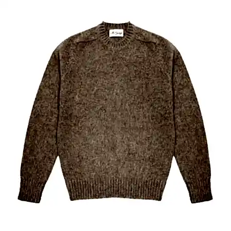 McGeorge of Scotland Supersoft Shetland Shaggy Jumper in Oreti 1