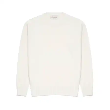 McGeorge of Scotland Crewneck Jumper in Off-White