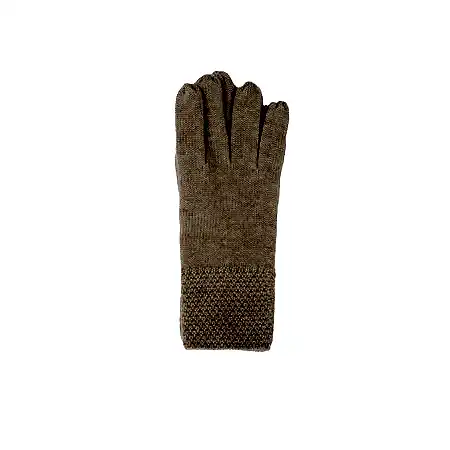 Oats & Rice Cashmere Gloves in Oatmeal Beige 1