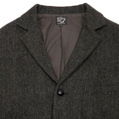 Orslow Harris Tweed Jacket in Black 2