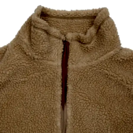 Orslow Boa Fleece Vest in Camel