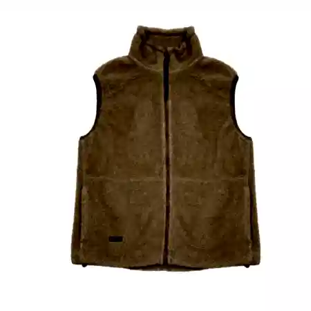 Orslow Boa Fleece Vest in Camel