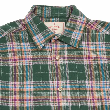 Portuguese Flannel Olissipo Shirt in Green