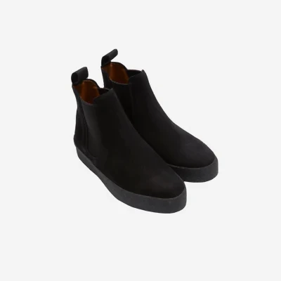 Sanders Women's Gemma Suede Chelsea Boot in Black