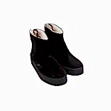 Sanders Women's Are Suede Curling Boot in Black