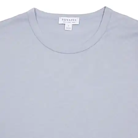 Sunspel Classic T-Shirt in Smoke Blue