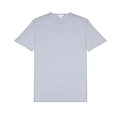 Sunspel Classic T-Shirt in Smoke Blue