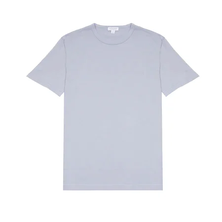 Sunspel Classic T-Shirt in Smoke Blue