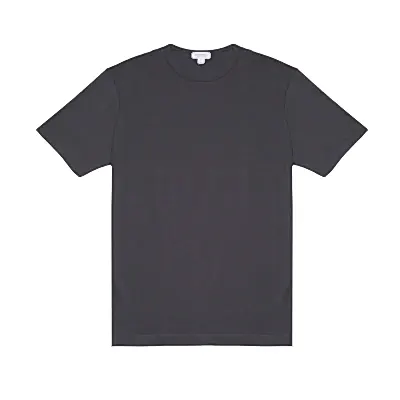 Sunspel Classic T-Shirt in Charcoal