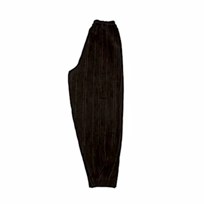 Toogood Acrobat Crumpled Stripe Trouser in Walnut