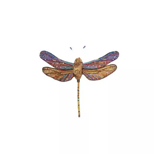 Beaded dragonfly brooch. 