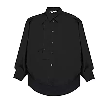 Wright + Doyle Beaduc Wool Shirt in Ebony