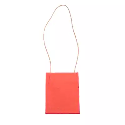 Canvas Cross-shoulder Pochette in red