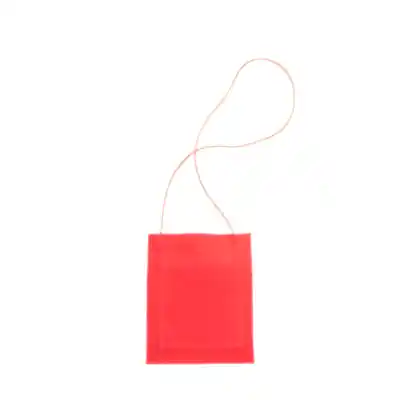 Canvas Cross-shoulder Pochette in red